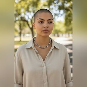 Tree Agate & Amethyst Beaded Necklace {J0366}CDM